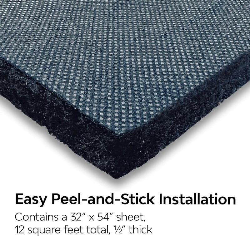 Dynamat DynaCore ½” Thick Lightweight Black Thermo-Acoustic Insulating Fiber for Cars, Trucks, Boats, RVs & More – Dissipates Sound & Absorbs Heat – Made in USA – 32" x 54" Sheet, 12 sq ft Coverage - Image 4